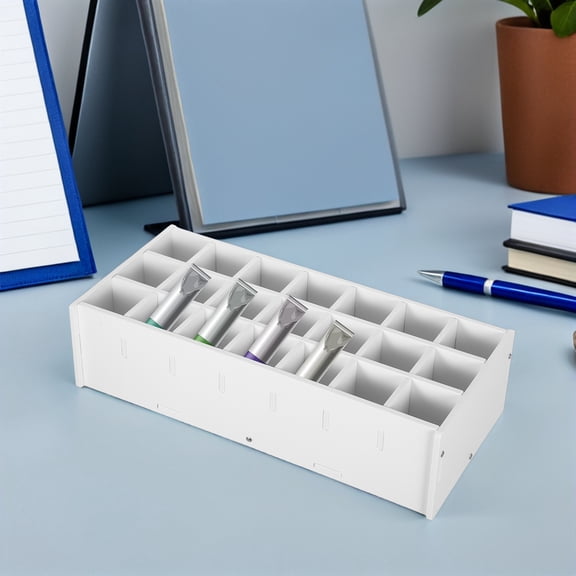 BESTYASH Multifunctional White Paint Storage Stand for Artist Pigment Bottles and Ink Containers