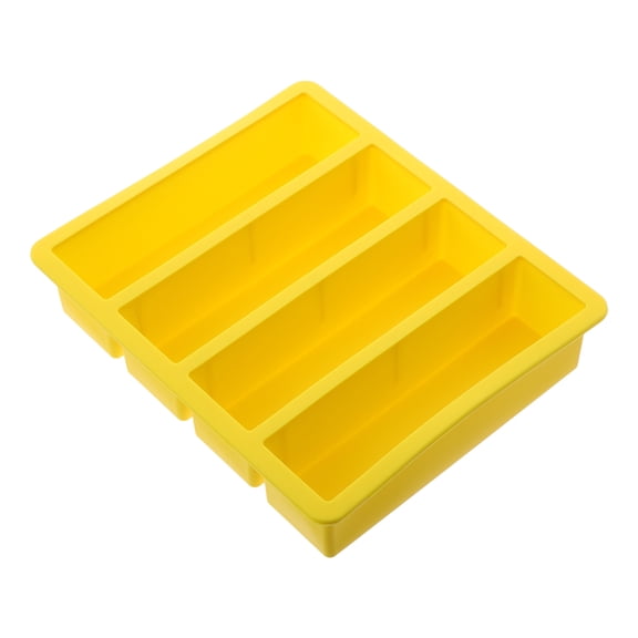 BESTYASH Multifunctional Yellow Silicone Ice Cube Tray Easy Release for Kitchen Use