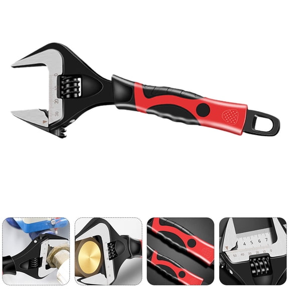 BESTYASH Multipurpose Adjustable Monkey Wrench for Bathroom and Car Repair with NonSkid Handle in Multi Color