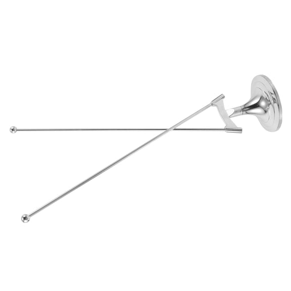BESTYASH Reusable Plated Silver Desktop Flagpole with Metal Stand for Office and Business Display
