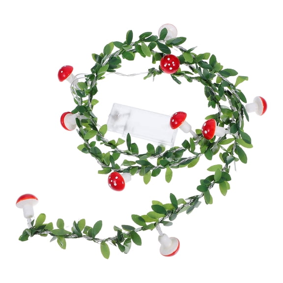 BESTYASH Mushroom Fairy Lights Multi Plastic Battery Operated Decorative Lighting for Restaurants Garden 1Pcs