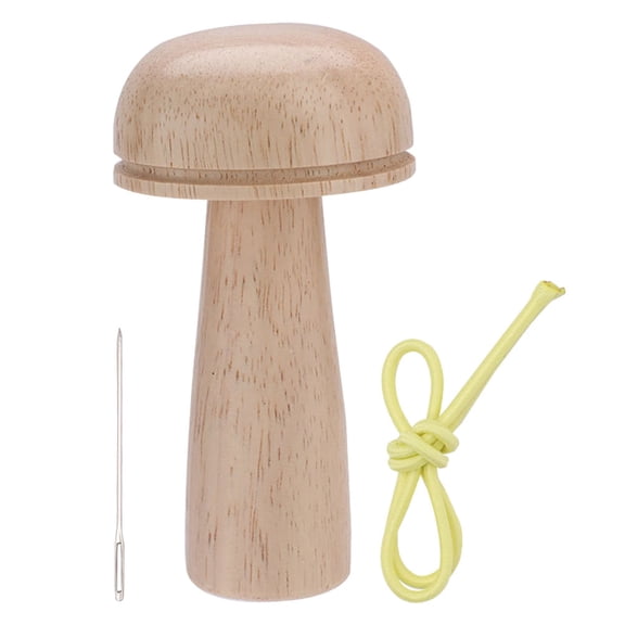 BESTYASH Mushroom Shaped Darner Wood Assorted Color 1 Set for Sewing Supplies and Repair