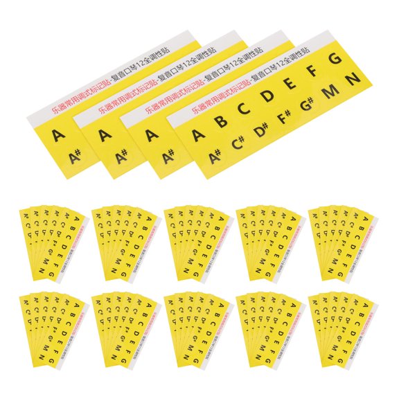 BESTYASH Musical Scale Note Stickers for Harmonica with Complete Key Coverage and Easy Identification