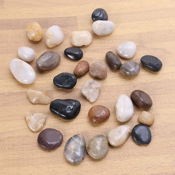 BESTYASH Natural Cobblestone Fish Tank Stones Assorted Color Perfect for Painting and Landscaping