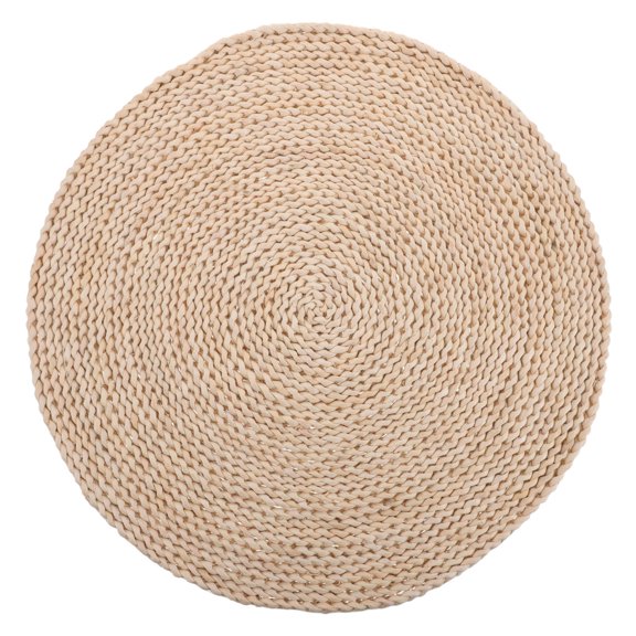 BESTYASH Natural Cornhusk Woven Photo Background Mat Beige Rustic Boho Tabletop Decor