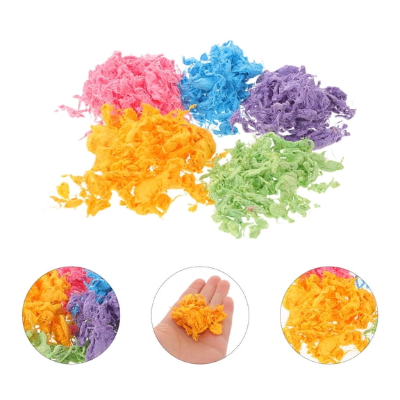 BESTYASH Natural Dehydrated Paper Pulp for Handmade Traditional Paper Craft Supplies, Multicolor Materials for Art Projects