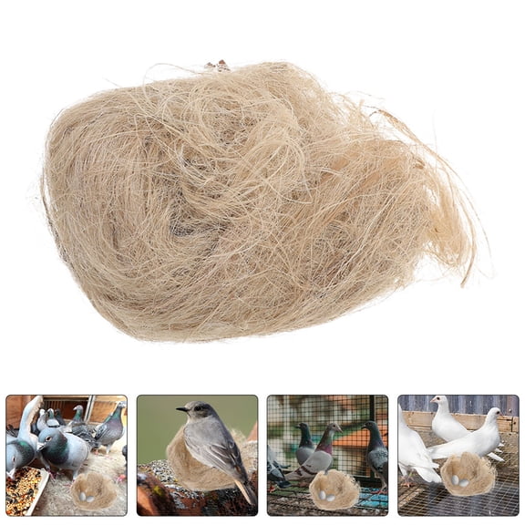BESTYASH Natural Bird Nesting Material Light Brown Jute Hemp Raffia Wool Cotton DIY
