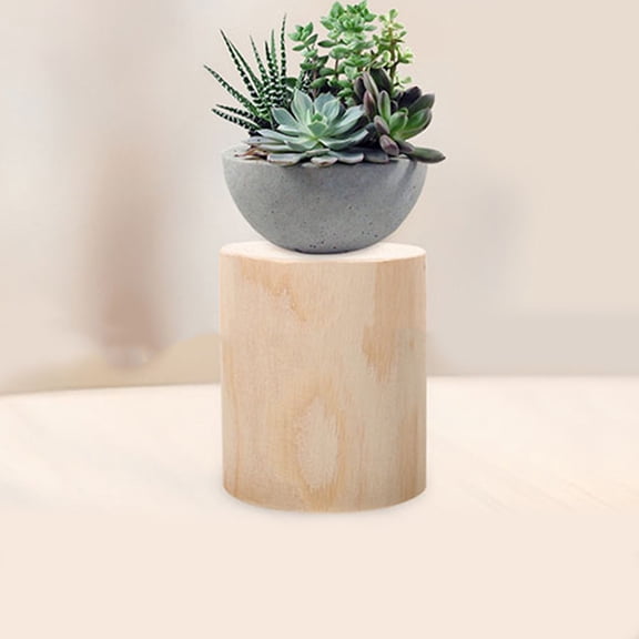 BESTYASH Natural Wood Fence Stump for Garden Beige Rot Resistant Rustic Outdoor Decoration and Yard Partition