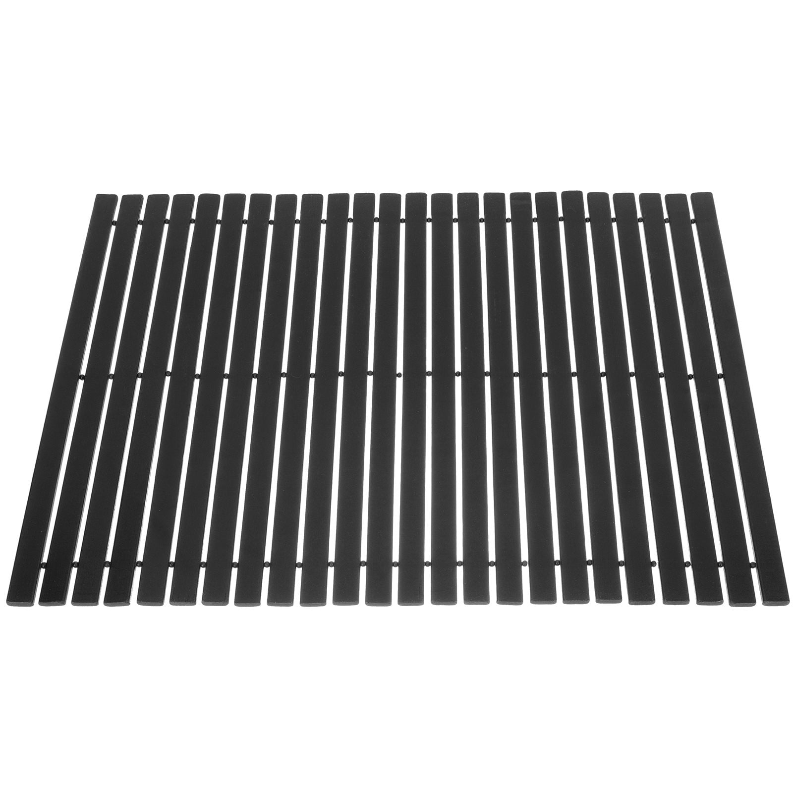 Sentinel Foot Mat BESTYASH Non-Skid Natural Bamboo Mat Black Anti-Slip Bathroom ...