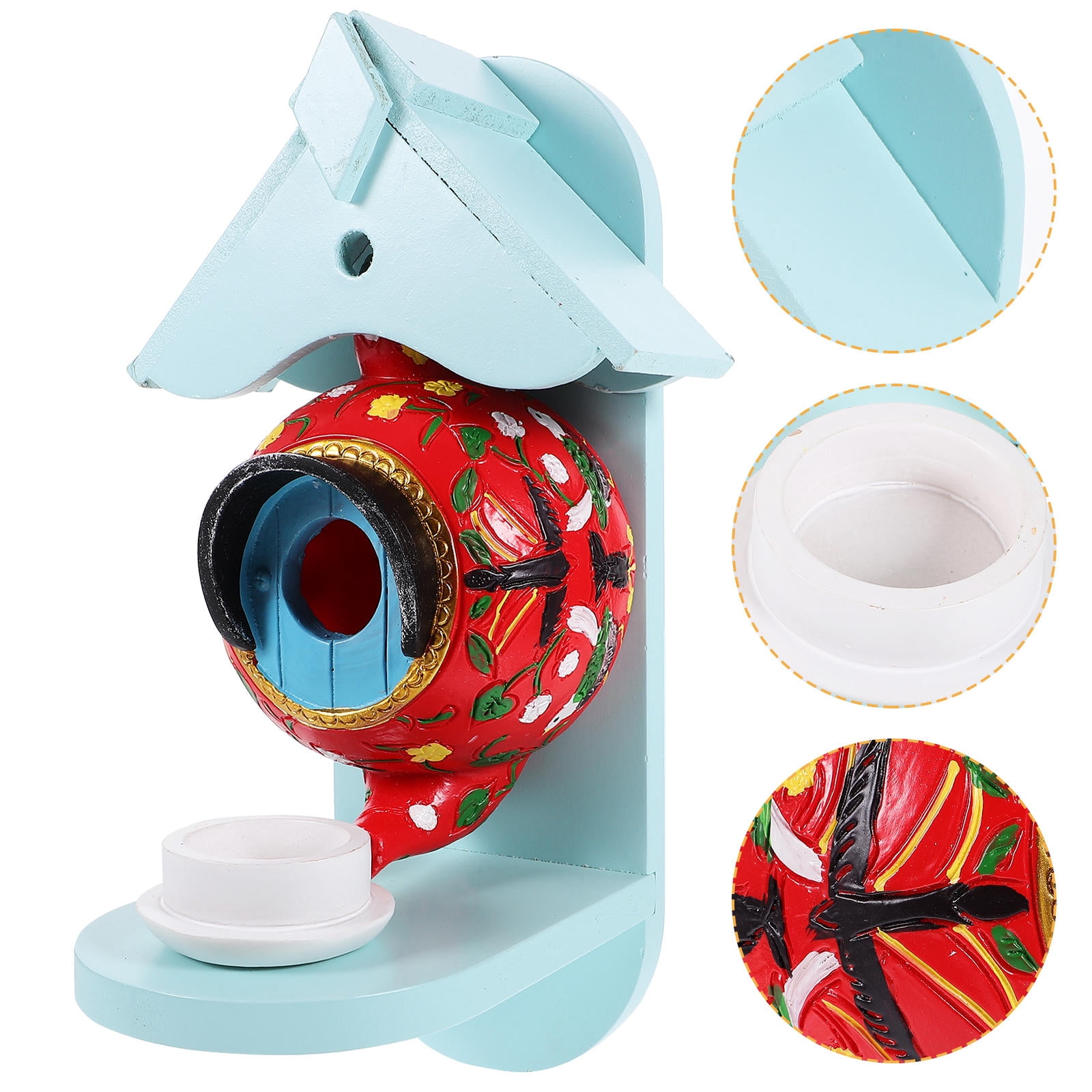 BESTYASH Novelty Teapot Bird House Decorative Backyard Patio Nesting ...