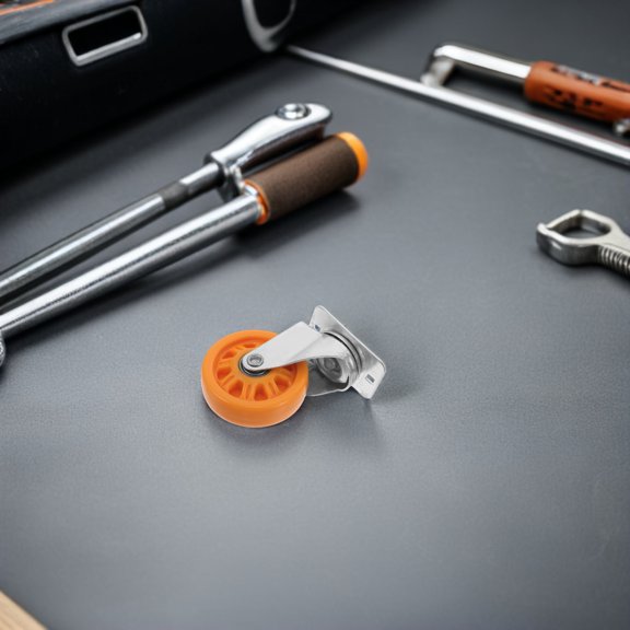 BESTYASH Nylon Swivel Caster Wheel for Rolling Creeper with Smooth Steering and Oil Spill Prevention