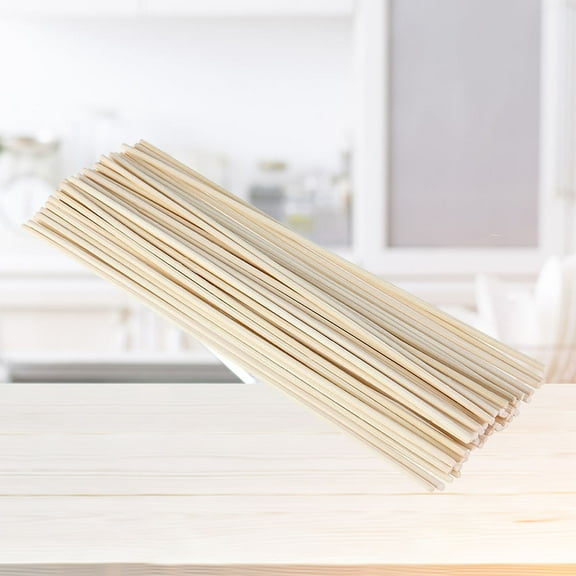 BESTYASH Oil Diffuser Rattan Reed Sticks for Home and Office 100pcs Beige Timber Aromatherapy Accessories