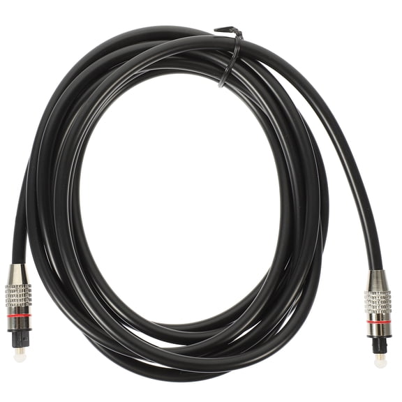 BESTYASH Optical Audio Cable for TV Black with Plated Connectors Durable Fiber Cord