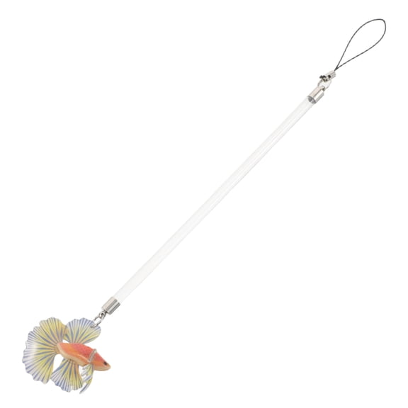 BESTYASH Orange Betta Fish Training Stick with Realistic Design for Aquarium Enrichment and Fish Exercise