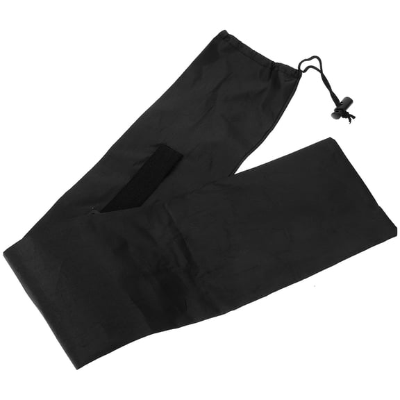 BESTYASH Organizer Bag for Walking Stick Hiking Poles Holder Black Storage for Camping 1Pack