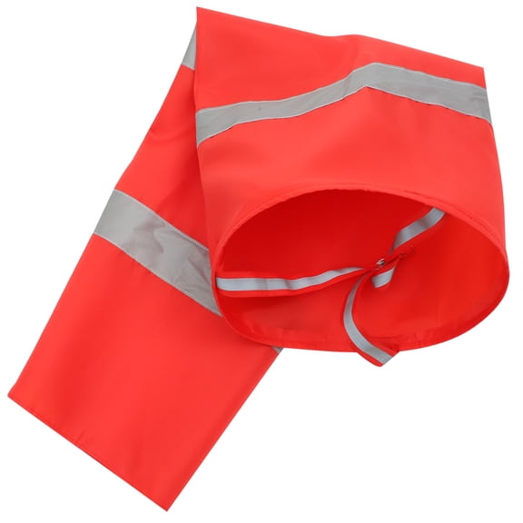 BESTYASH Outdoor Red Windsock Flag with Reflective Fabric Easy Installation for Garden and Patio