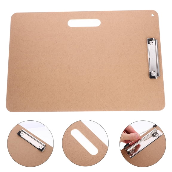 BESTYASH Wooden Sketch Board with Clip for Writing Use Lightweight and Portable Brown
