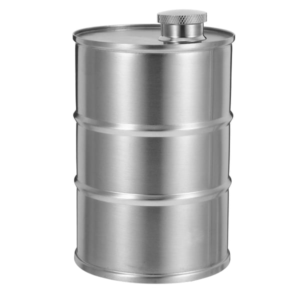 BESTYASH Beer Barrel Cooler Wine Flask Silver 1Pack