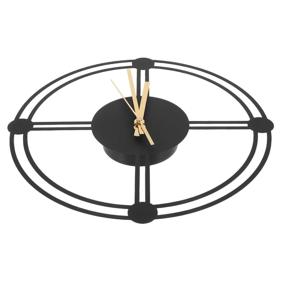 BESTYASH Weatherproof Outdoor Wall Clock Metal Rectangle Design Silent Non-Ticking for Garden Patio Living Room Decor