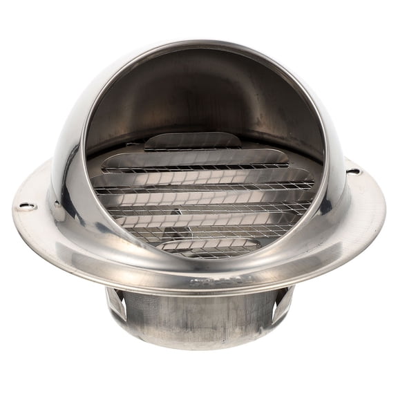 BESTYASH Wall Mount Exhaust Vent Cap in Stainless Steel with Rainproof Mesh Design