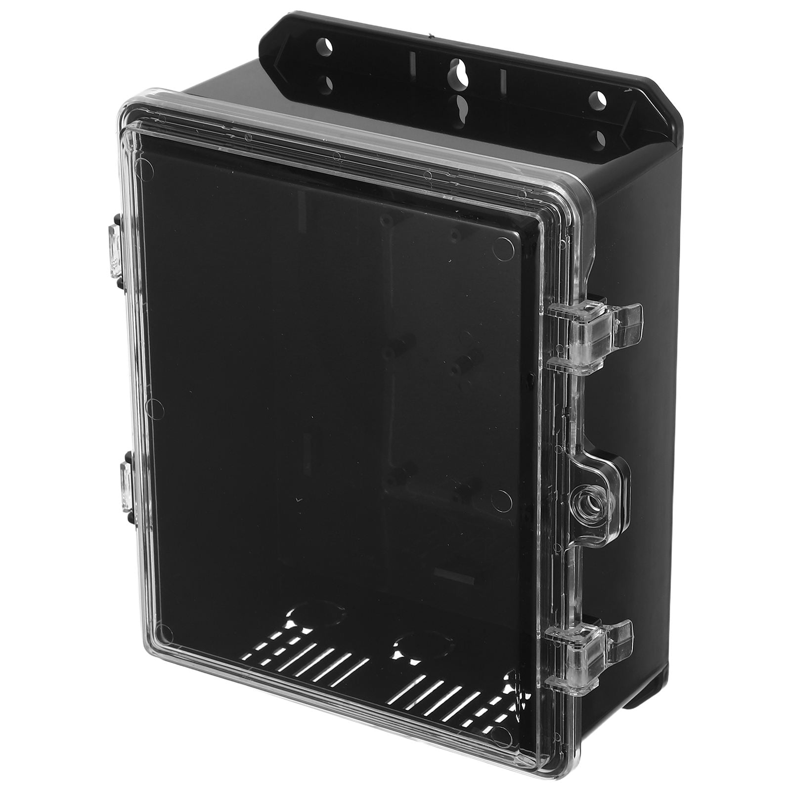 BESTYASH Outdoor Junction Box Black Electrical Enclosure for Garden Patio and Yard Use
