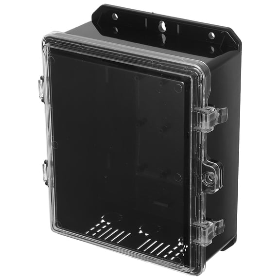 BESTYASH Outdoor Waterproof Junction Box Black Durable Electrical Enclosure for Garden Patio Use