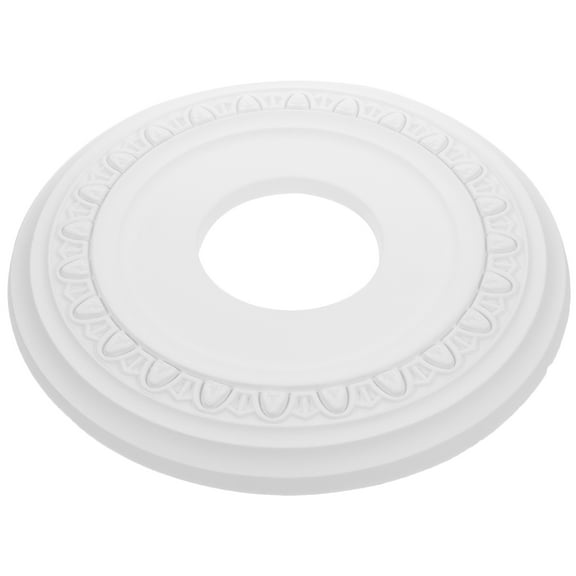 BESTYASH PU Ceiling Cover Plate 12 Inch White Round Light Fixture Mounting Base