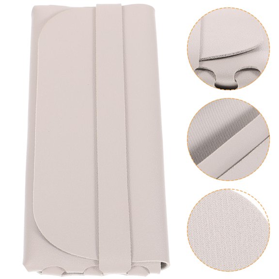 BESTYASH Back to School Pu Eyeglass Sunglasses Case Light Grey 1Pack 6.7x3 In