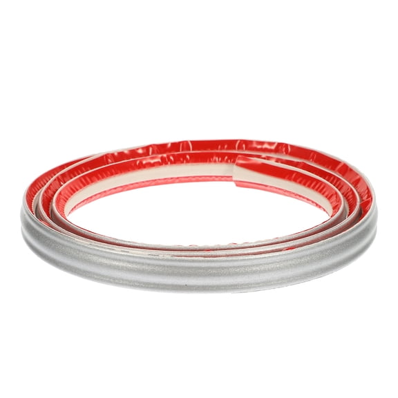 BESTYASH PVC Flexible Peel and Stick Wall Molding Trim Plated Silver Self Adhesive for Ceiling Edges