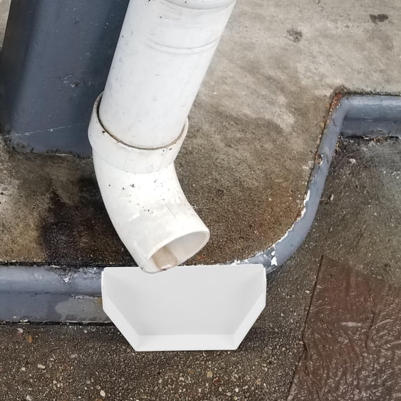 BESTYASH PVC White Guttering End Cap for Rain Gutters Durable Gutter Downspout End Cover