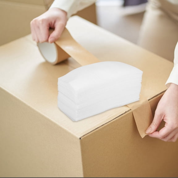 BESTYASH 100pcs White EPE Foam Cushioning Packing Material for Shipping Glassware Protective