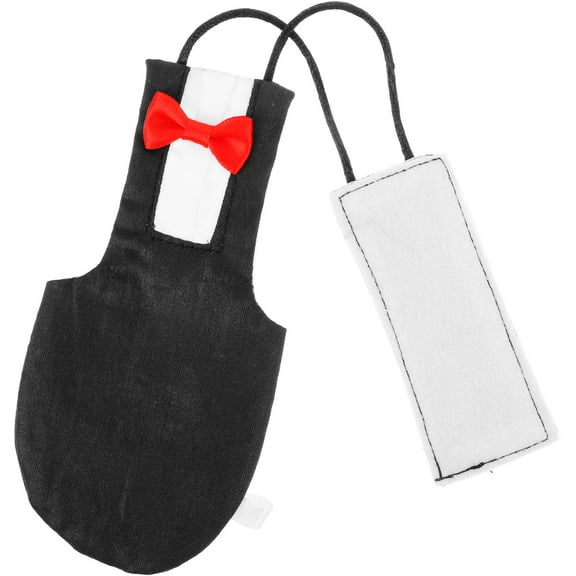 BESTYASH Black Diaper for Small Parrots and Cockatiels with Hands Protection, Reusable and Washable