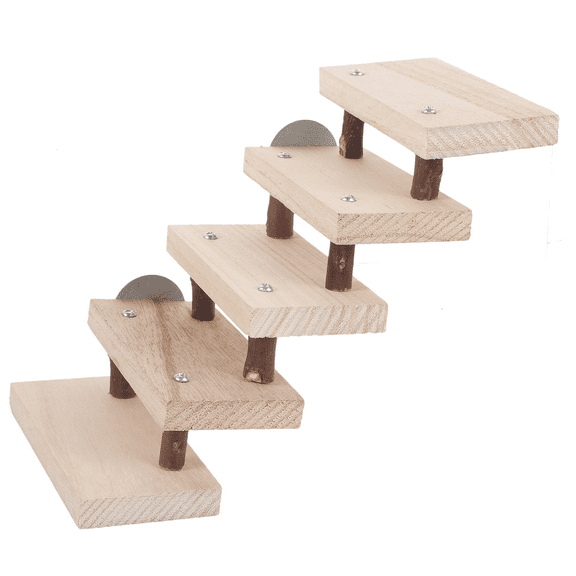 BESTYASH Pet Climbing Ladder Made from Safe Natural Wood for Hamster and Chinchilla