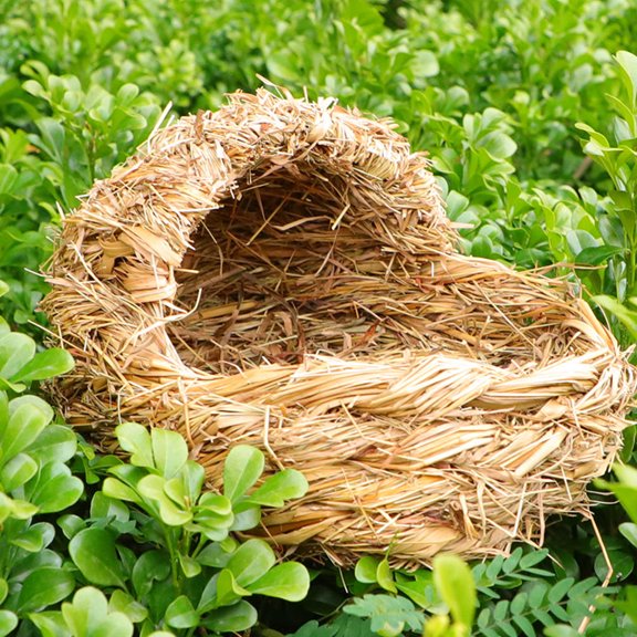 BESTYASH Pet Houses to Weave a Cat Nest Light Yellow Mountain Grass 1Pcs