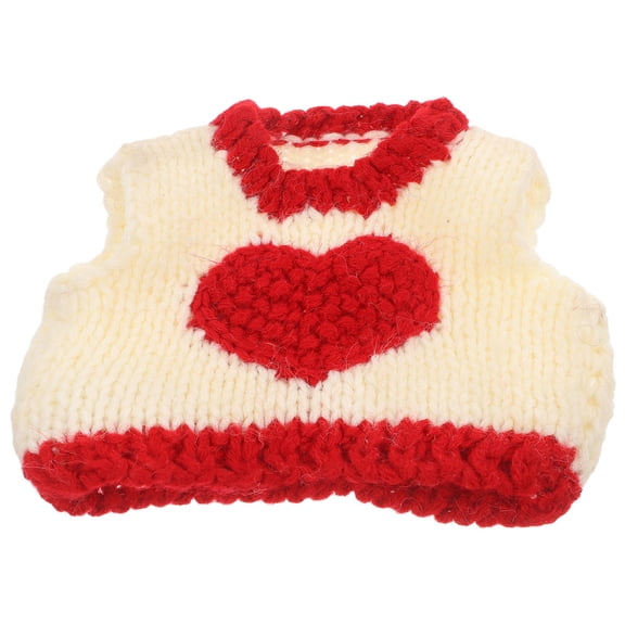 BESTYASH Pet Sweater For Ferrets Warm Knitted Red Valentines Day 1Set