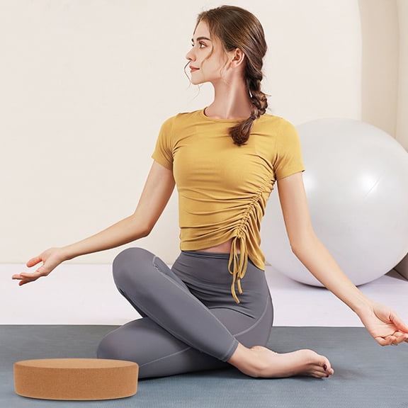 BESTYASH Yoga Block Light Brown Calf Raise Workout 1Set