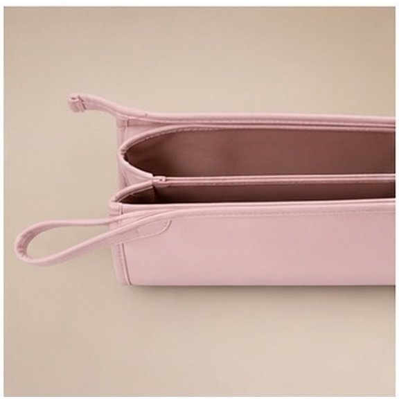 BESTYASH Portable Pink Hair Dryer Carrier Case with Dual Compartments