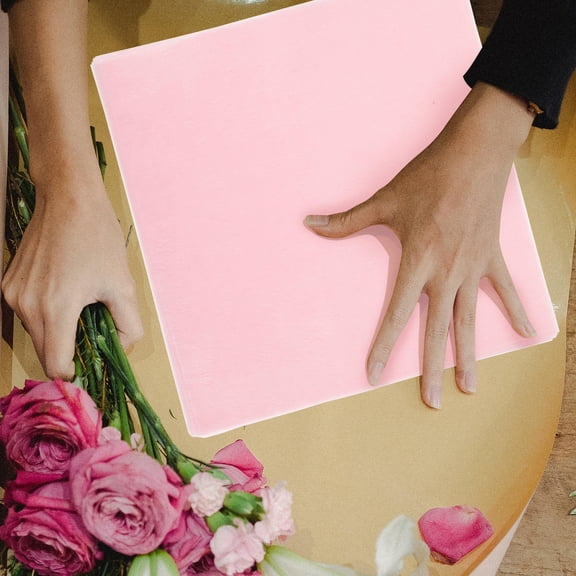 BESTYASH Pink Waterproof Tissue Paper for Wrapping Made of Durable Anti Wear Fiber Material for Decor