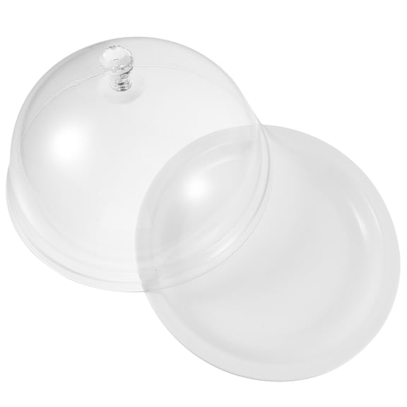 BESTYASH Plastic Cake Tray with Clear Dome Lid for Fruit Serving and Dessert Storage