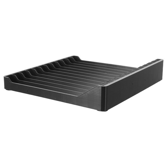 BESTYASH Plastic Cd Holder Shelf for Desktop and Cabinet with Viewing Panel and Stackable Design