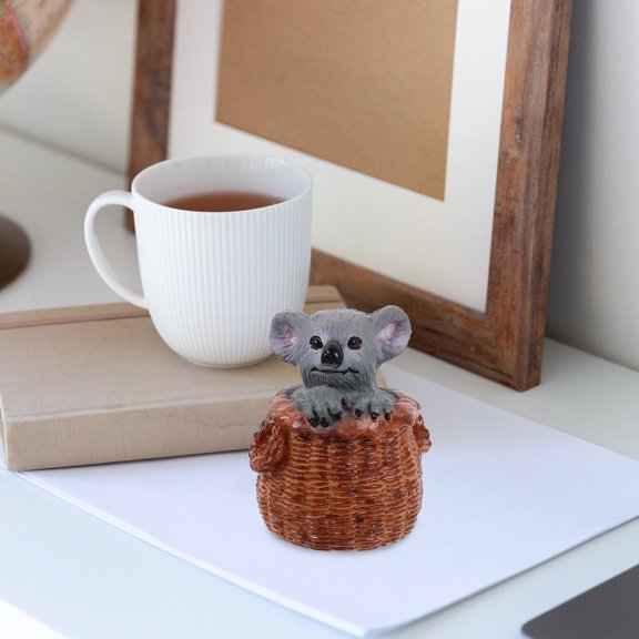 BESTYASH Plastic Koala Figurine Durable PVC Cute Koala Decor for Desktop Car and Garden Decoration