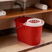 BESTYASH Red Mop Bucket Replacement Part with Handle for Easy Floor Mopping