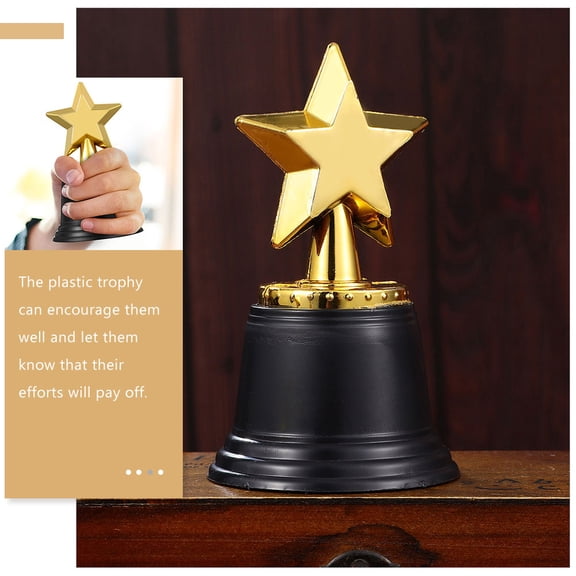 BESTYASH Plastic Plated Gold Trophy for Winner Recognition with Delicate Craftsmanship for Office Or Sports
