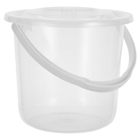 BESTYASH Plastic Storage Bucket with Lid and Carry Handle Dustproof Spill Resistant Bin