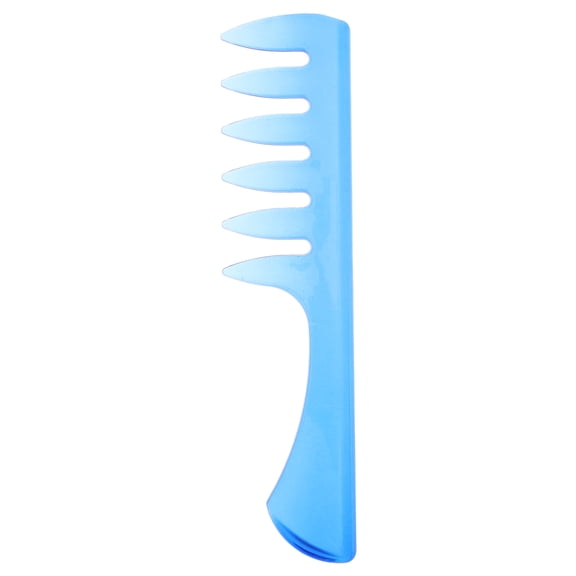 BESTYASH Plastic Styling Comb Wide Tooth Hair Straightening Tool Blue for Salon Barber Hairstylist Use