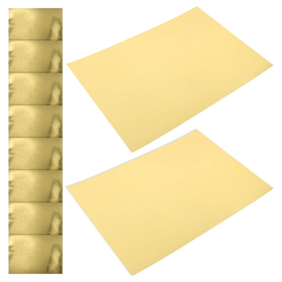 BESTYASH Plated Gold Mirror Foil Sheets Printer Paper for DIY Crafting and Elegant Card Making