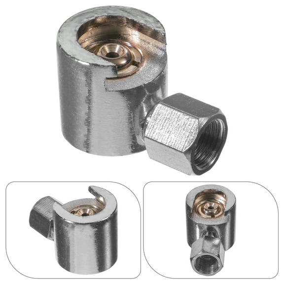 BESTYASH Plated Silver Button Head Grease Fitting Replacement Durable Zinc Alloy Grease Coupler for Easy Operation