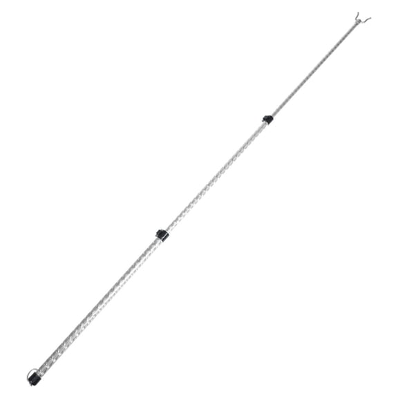 BESTYASH Plated Silver Clothesline Reach Pole with Sleek Design for Convenient Home Laundry