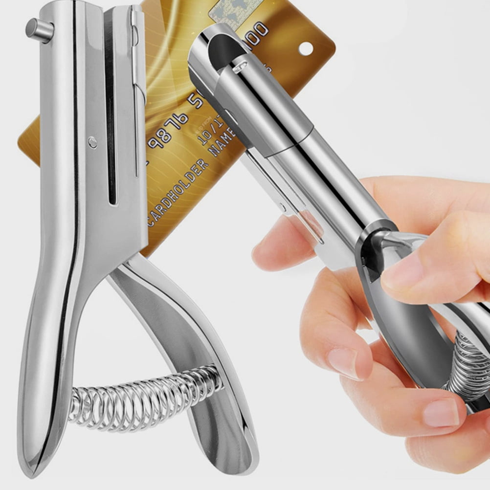 BESTYASH Plated Paper Punch for Card Making, Zinc Alloy with Heat-Treated Stamping and Scrap Collector