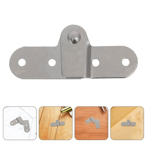 BESTYASH Plated Silver Folding Ladder Hinge Replacement Durable Iron Attic Ladder Spreader Hinge for Home Use